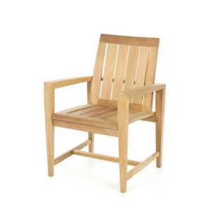 Fauteuil d'extérieur en teck, chaise de jardin moderne en bois massif, mobilier durable résistant aux intempéries - Product Image 2