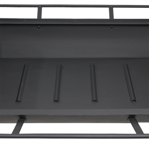 Modern 36 Inch Steel Fire Pit with BBQ <b>Grill</b> Mesh Cover and Poker for Outdoor Patio Heating - Product Image 6