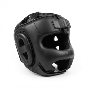 Protector de Cabeza para Sparring de Marca Personalizada Directo de Fábrica, Casco de Boxeo de Cuero Vacuno Genuino para Entrenamiento de Artes Marciales - Product Image 6