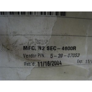 Controlador de Flujo Másico Stec SEC-4600 MFC, SEC-4600R - Equipo y Piezas de Semiconductores de Confianza de Marca Global - Product Image 3
