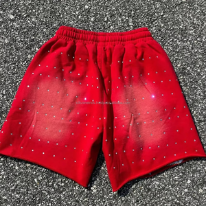 Pantalones cortos de cintura media para hombre personalizados 100% algodón patrón sólido ropa informal SUMINISTRO DE FÁBRICA DE Pakistán - Product Image 5