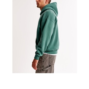 Sweat à capuche personnalisé, coupe oversize, effet vieilli, uni, en maille épaisse 500 g/m², délavage acide, style vintage, prix de gros - Product Image 3