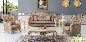 ชุดโซฟาไม้สักสไตล์ยุโรปสำหรับห้องนั่งเล่น - Product Image 3