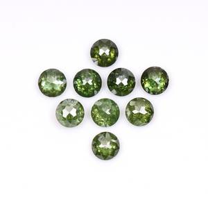 เพชรแท้ธรรมชาติ OM GEMS ขนาด 3.1 มม. สีเขียวเข้มแบบโรสคัท  เพชรเมเลียแฟนซีไลท์  พร้อมใบรับรองสำหรับทำเครื่องประดับ - Product Image 3