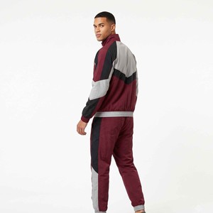 OEM Custom LOGO <b>Embroidery</b> Two Piece Zip up Jacket Long <b>Set</b> with Reflective Polyester Windbreaker Tracksuits for Men - Product Image 6