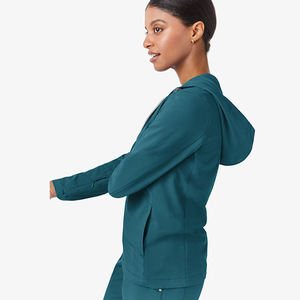 Medical <b>Scrub</b> Jackets Unisex Long Sleeve Zip Up Healthcare Uniform Jackets for Hospital Clinic Staff Wholesale Supply - Product Image 2