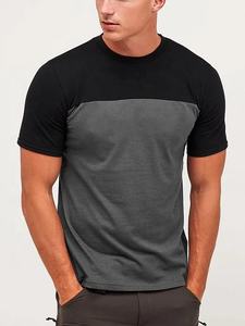 Logotipo impreso Bordado personalizado Algodón Spandex Jersey Dip Dyed T Shirt Hombres Manga larga Casual BD Plain Cantidad - Product Image 5