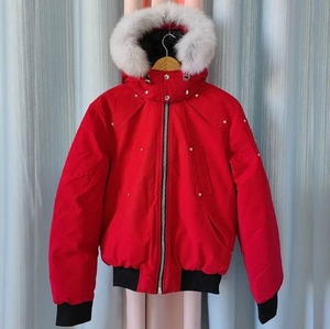 Custom Unisex <b>Fur</b> Hood Bomber Jacket, Warm Padded Winter <b>Coat</b> with Utility Pockets, Ribbed Cuffs and Custom Logo <b>for</b> <b>Men</b> Women - Product Image 4