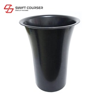 Vases à fleurs au design moderne en forme de trompette, seaux rustiques, style fermier, seau en plastique haut