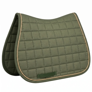 Tapis de selle matelassé vert olive pour chevaux, respirant, pour le saut d'obstacles et le dressage, avec logo personnalisé, fournisseur OEM, exportateur - Product Image 1