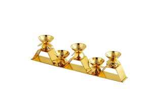 Lampe à huile Diya en laiton artisanale, Deepak traditionnel pour la Puja, la décoration de la maison, du mandir et du bureau, Akhand Jyot, célébration du festival Diwali - Product Image 3