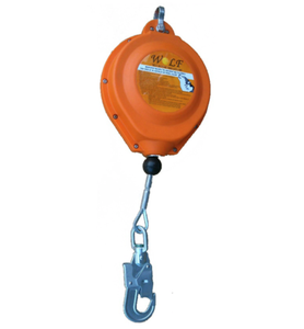 Cable de alambre galvanizado de 4mm de grosor con certificado CE, gancho giratorio de acero, cable salvavidas autorretráctil de 10M, resistente a los impactos - Product Image 1