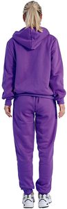 Ensemble de survêtement deux pièces zippé en molleton épais personnalisé pour femme, coupe ample et oversize, grandes tailles - Product Image 2