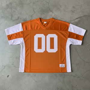 Custom Breathable Plus Size Polyester Cropped Retro Soccer Jersey Streetwear Oversized American <b>Mesh</b> Football - Product Image 3