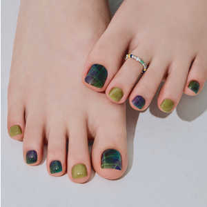 Autocollants pour ongles en gel semi-durcis certifiés UV, qualité salon 100% réelle, pour pédicure, vente en gros, végétaliens et sans cruauté, style coréen - Product Image 6