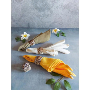 Anillo para Servilletas de Concha de Tigre de Alta Calidad, Concha Marina Natural de Vietnam, Decoración de Mesa Hecha a Mano, Estilo Costero, Exportación - Product Image 5