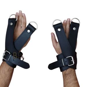 Kit de démarrage pour bondage en cuir véritable imperméable et écologique Black Sheep avec menottes, collier, paddle, poids 1 kg - Product Image 2