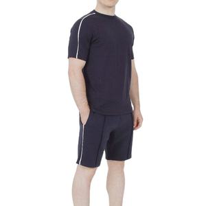 Ropa deportiva para hombre, conjunto de chándal, Camiseta lisa de manga corta de verano, ropa deportiva, pantalones cortos, chándal, trajes de 2 piezas, conjuntos de joggers de gimnasio - Product Image 1