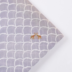 Indian Hand Block Print 100% Cotton Abstract Wave Printed Fabric High Quality and Lightweight for Women's Shirts Boys' Suits - Product Image 5