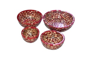 Meilleure qualité nouveauté cuisine table bol à salade en résine nouveau design servant bol en résine fait à la main maison jardin vaisselle bols - Product Image 6