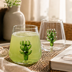 Vasos de Vidrio Transparente de Borosilicato Hechos a Mano de 300 ml, Vasos Reutilizables para Whisky, Agua y Jugos, Libres de Plomo, al por Mayor - Product Image 6