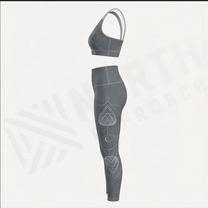 ชุดออกกำลังกายพรีเมียม เสื้อชั้นในกีฬาแบบกำหนดสีได้ กางเกงโยคะแบบรัดรูป กางเกงวิ่งสำหรับฝึกซ้อม ขายส่งเสื้อผ้ากีฬา - Product Image 3