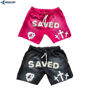 Pantalones Cortos de Algodón de Felpa para Hombre, Tejido de 240 g/m², Color Sólido, Secado Rápido, Transpirables, Ecológicos, con Cordón Ajustable, Bordado, Casual, Personalizados - Product Image 5