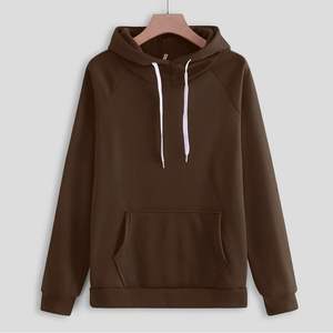 Ensemble de survêtement décontracté à capuche pour femme, en coton et polyester légers, respirant, motif uni, collection hiver 2026 - Product Image 4