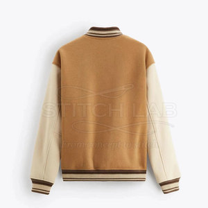 Chaqueta Letterman Casual de Invierno de Primera Calidad con Logotipo Frontal, 100% Algodón, Diseño Transpirable, Estilo Urbano - Product Image 2