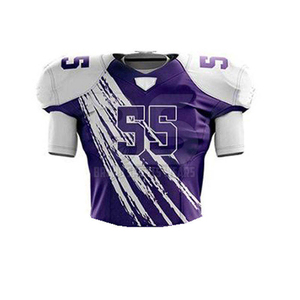 100% Polyester American Football Uniform Customized Color Breathable Short Sleeve Sets Team Wear American Football Uniforms - Product Image 2
