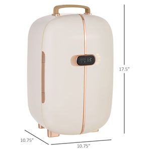 Professionale 12L cura della pelle di bellezza frigo con illuminazione a LED Timer a doppia porta più freddo e più caldo esclusivo per il trucco - Product Image 3