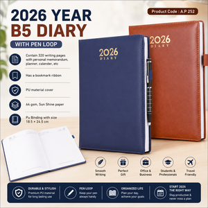 A5 Flexible <b>Notebook</b> Soft Bound Journal PU Cover Side <b>Line</b> Design 192 Pages 80 Gsm Shaded Paper for Office College Travel - Product Image 5