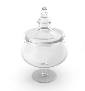 Glass Food <b>Storage</b> <b>Container</b> with Clip-on Lid Round Airtight Minimalist Design Machine <b>Kitchen</b> Use Party - Product Image 1
