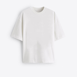 เสื้อยืดผู้ชายแฟชั่นทรงโอเวอร์ไซส์ ผ้าฝ้าย 100% ระบายอากาศได้ดี เป็นมิตรกับสิ่งแวดล้อม แขนสั้น ผ้าเจอร์ซีย์ 220 กรัม สไตล์ไฮสตรีท - Product Image 2