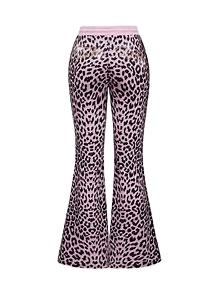 Ensemble pantalon évasé et crop top à bretelles spaghetti à imprimé animal personnalisé pour femmes, coton biologique écologique respirant - Product Image 3