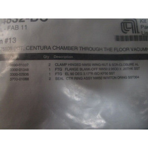 ชุดอุปกรณ์ AMAT 0240-75106, Centura Chamber Through the - อุปกรณ์และอะไหล่เซมิคอนดักเตอร์ระดับโลกที่เชื่อถือได้ - Product Image 3