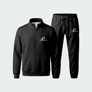 Conjunto Deportivo Informal para Adultos, Sudadera con Cierre de Cremallera y Pantalones Deportivos con Cordón, Ropa Deportiva para Otoño - Product Image 2