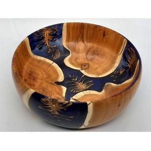 Bol à salade en bois de manguier et résine, design classique, écologique, pour la maison, l'hôtel, le restaurant, cadeau d'affaires, bol à fruits, décoration intérieure - Product Image 2