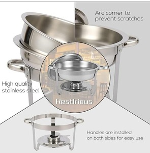 Premium Stainless Steel Chafing Dish <b>Buffet</b> <b>Warmer</b> Set for Hotel Restaurant Catering Event and Professional Food Service - Product Image 1