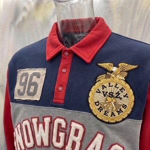 Veste pour garçons Snowgrace à manches courtes, color block, respirante, col en V, logo brodé, coupe décontractée, printemps-été, vêtements pour adultes - Product Image 6
