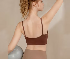 Soutien-gorge de sport pour femme, anti-choc, sans coutures, respirant, avec empiècements en maille, dos nageur, pour fitness et yoga - Product Image 2
