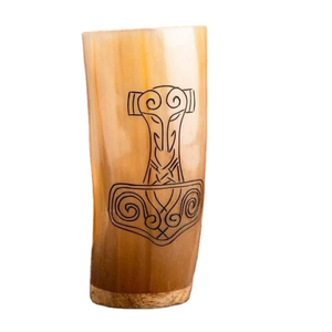 Handmade Eco-Friendly Buffalo Horn <b>Shot</b> <b>Glass</b> with Lid Fancy Decorative Design Customizable for Table Top Use by MULTI CRAFT - Product Image 1