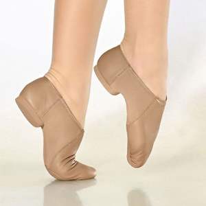 Zapatos de Jazz al por Mayor: Calzado de Baile de Jazz de Cuero Suave de Neopreno y Piel de Cerdo, Estilo Slip-on, con Neopreno Elástico - Product Image 1