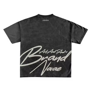 Conjunto de Camiseta y Pantalones Cortos Unisex Vintage Lavados, Estilo Casual Holgado de Dos Piezas para Hombre y Mujer - Product Image 3