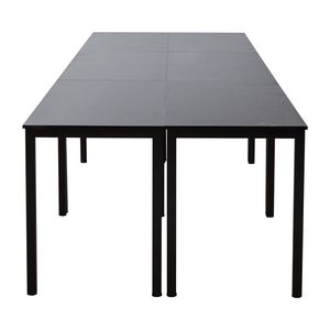 Ensemble de table de conférence rectangulaire moderne pour 16 personnes, 6 pieds, 4,5 pieds, bureau de réunion de bureau, pieds en métal, montage facile, conférence flexible - Product Image 1