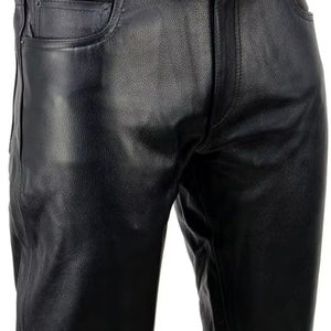 Pantalones de Cuero para Motociclistas, de Cuero Vacuno Auténtico, de Alta Calidad, Personalizables, Servicio OEM - Product Image 1