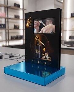 ขาตั้งโชว์อะคริลิคพร้อมจอวิดีโอ LCD วัสดุทำจากไม้พลาสติกสำหรับโปรโมชั่นของร้านค้าปลีก - Product Image 2