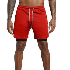 <b>Men</b> 2 In 1 Workout <b>Shorts</b> <b>Compression</b> Liner Running <b>Shorts</b> With Phone Pocket Quick Dry Sports <b>Shorts</b> OEM Bulk - Product Image 2