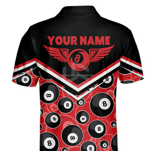 Camiseta de Billar de Alto Rendimiento, Uniforme de Billar con Absorción de Humedad, Impresión de Nombre Personalizada, Ideal para Equipos, Clubes, Jugadores y Competiciones - Product Image 5