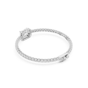 Pulsera de Moda Premium con Esmeralda de 3CT y Diamantes Cultivados en Laboratorio de Corte Redondo, Oro Sólido de 14K IGI para Boda o Compromiso, OEM/ODM Disponible - Product Image 5